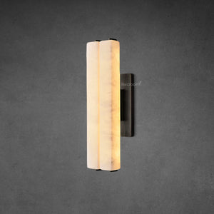 Auduben Alabaster Double Sconce 15" 19" 25" - Zonesus