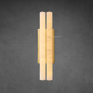Auduben Alabaster Double Sconce 15" 19" 25" - Zonesus