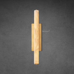 Auduben Alabaster Single Sconce 15" 19" 25" - Zonesus