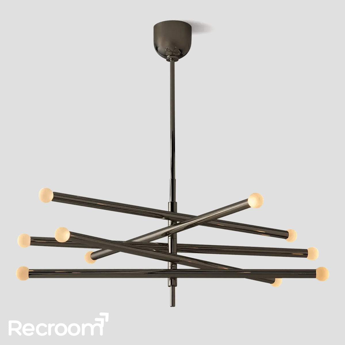 Rusell 10-Light Mobile Orb Chandelier 38" - Zonesus