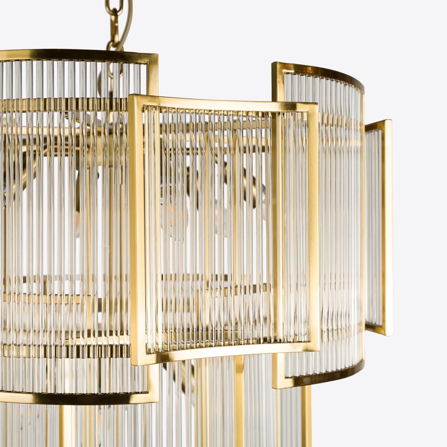 Brass Monte Carlo Grande Chandelier 26.8" - Zonesus