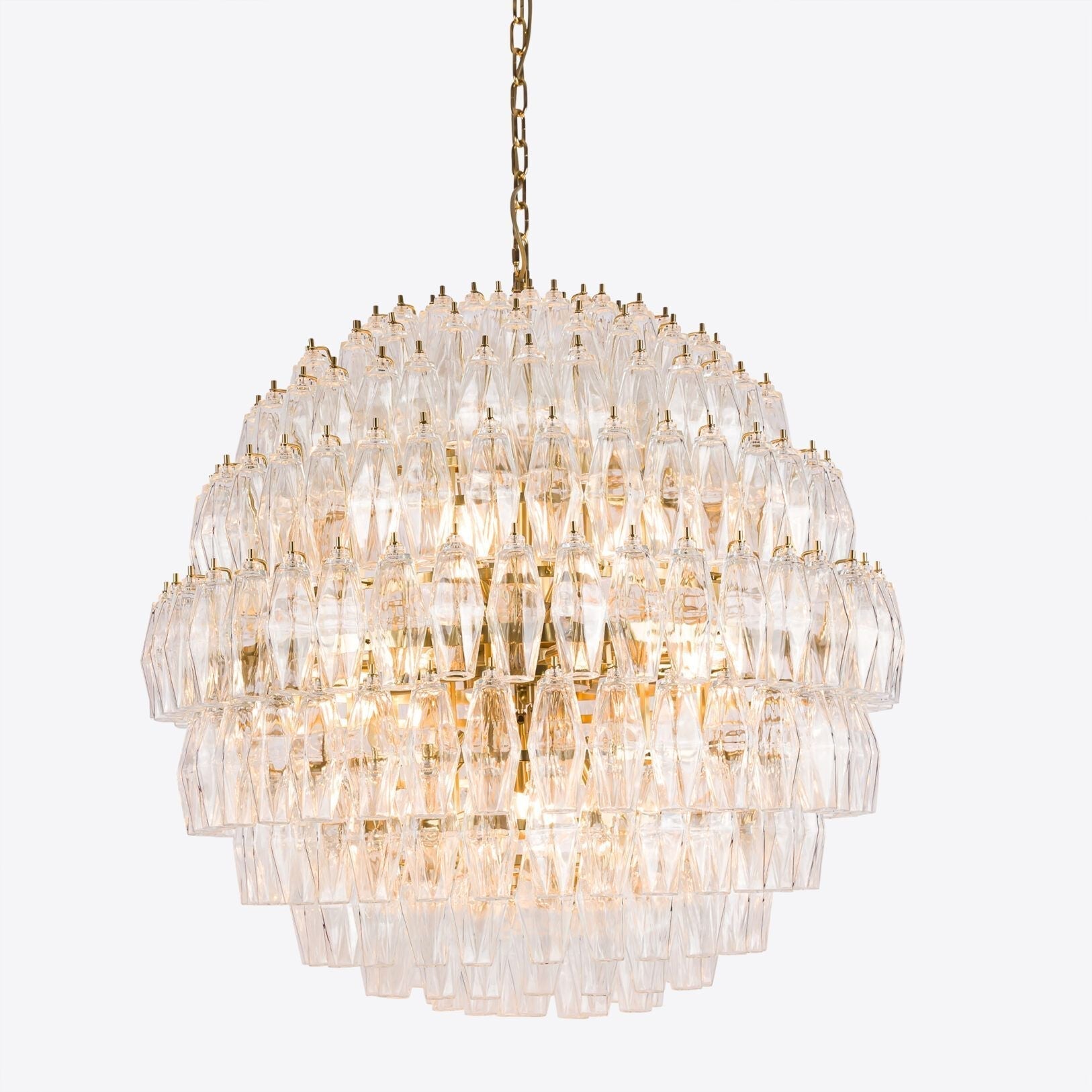 Clear Pallina Chandelier 28" - Zonesus