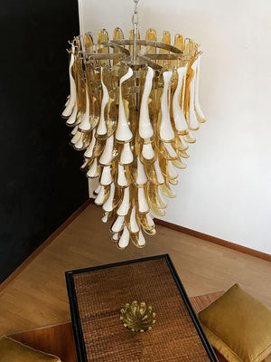 Murano Chandelier – 83 petals – Caramel - Zonesus
