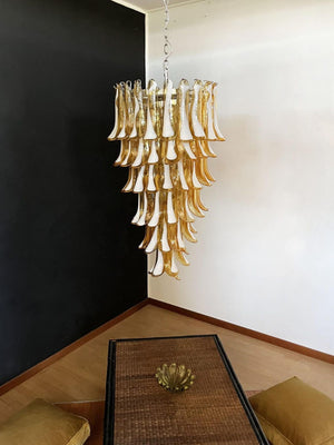 Murano Chandelier – 83 petals – Caramel - Zonesus