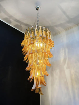Murano Chandelier – 83 petals – Caramel - Zonesus
