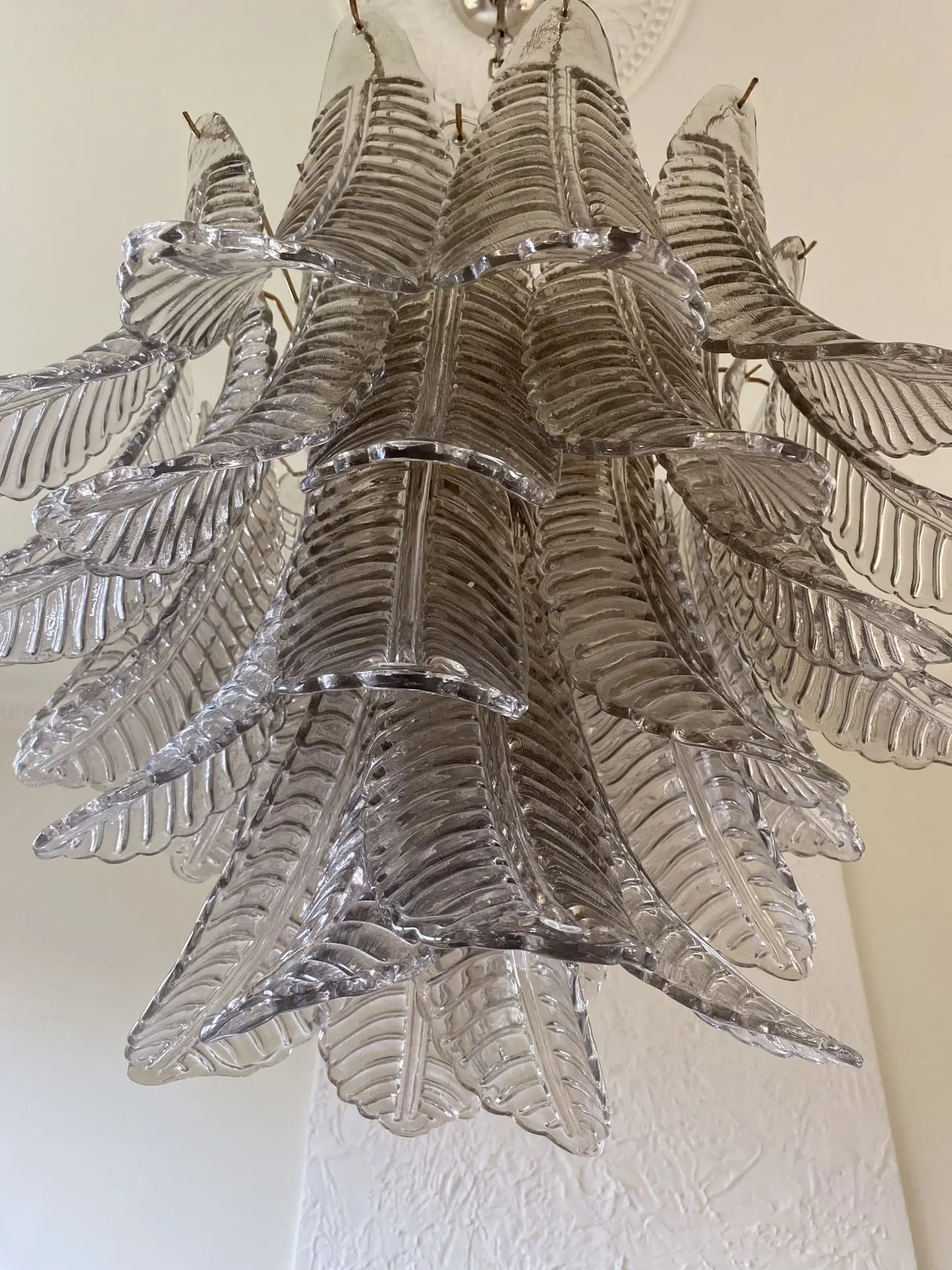 Murano Chandelier – 36 glass leaves – Smoked - Zonesus