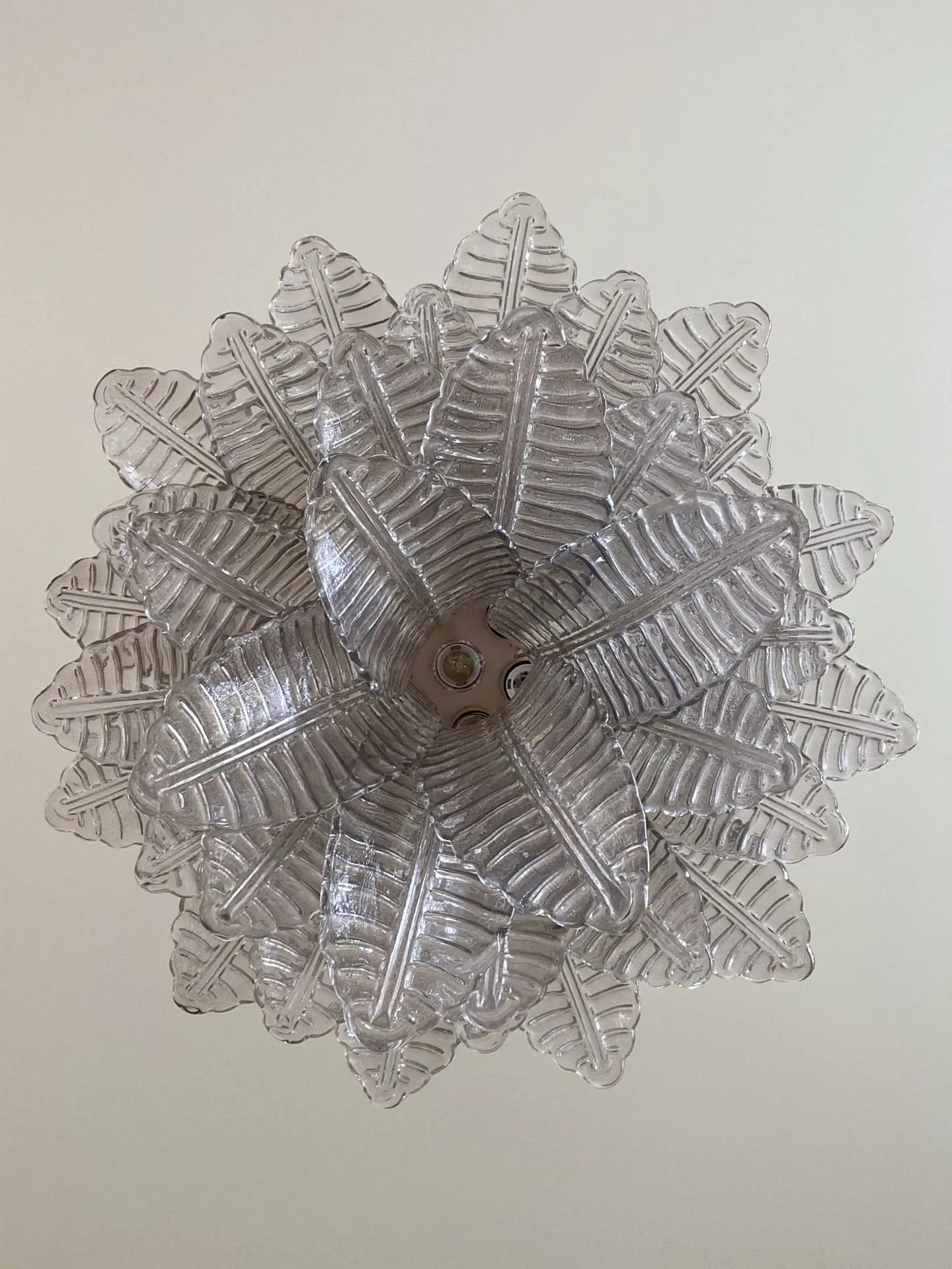 Murano Chandelier – 36 glass leaves – Smoked - Zonesus
