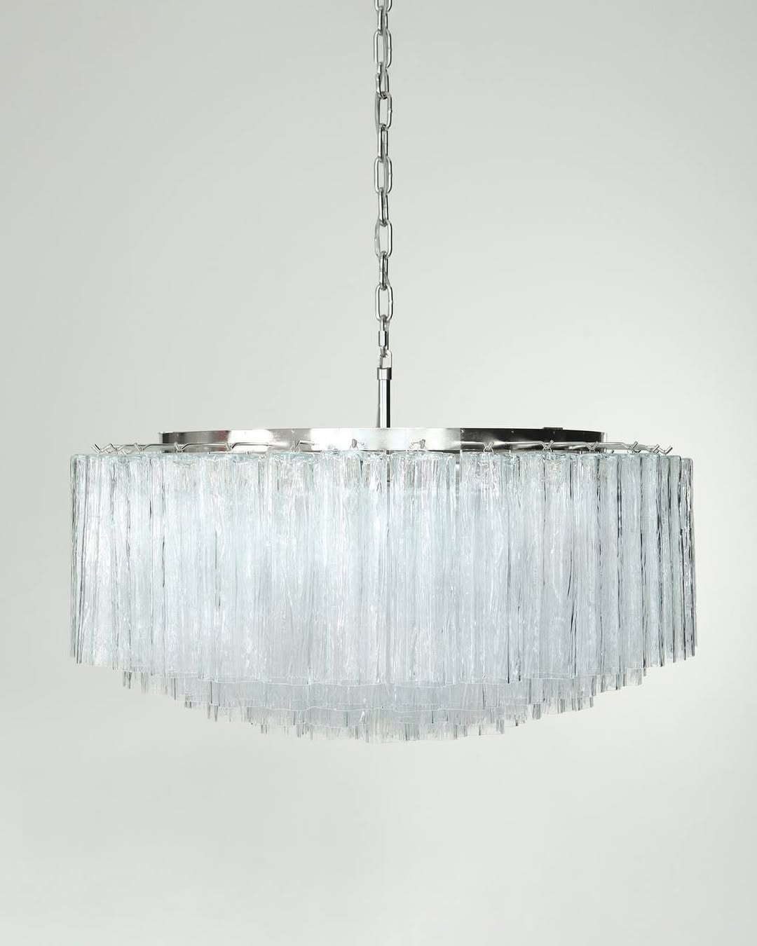Murano Chandelier – 101 Tuber – Textured – Transparent - Zonesus