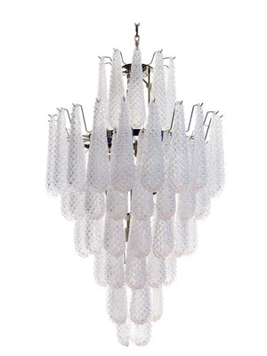 Murano Chandelier – Drop – 85 glasses – Transparent - Zonesus
