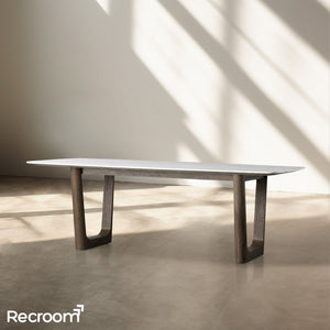 San Germani Stone Dining Table with Rennes Base - Zonesus