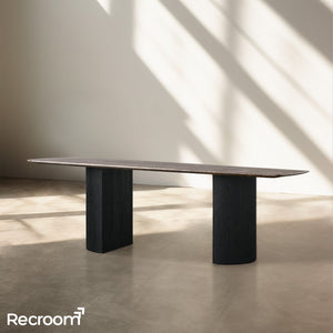 San Germani Stone Dining Table with Dauphine Base - Zonesus