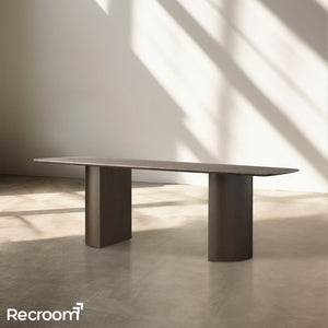 San Germani Stone Dining Table with Dauphine Base - Zonesus