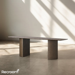 San Germani Stone Dining Table with Dauphine Base - Zonesus