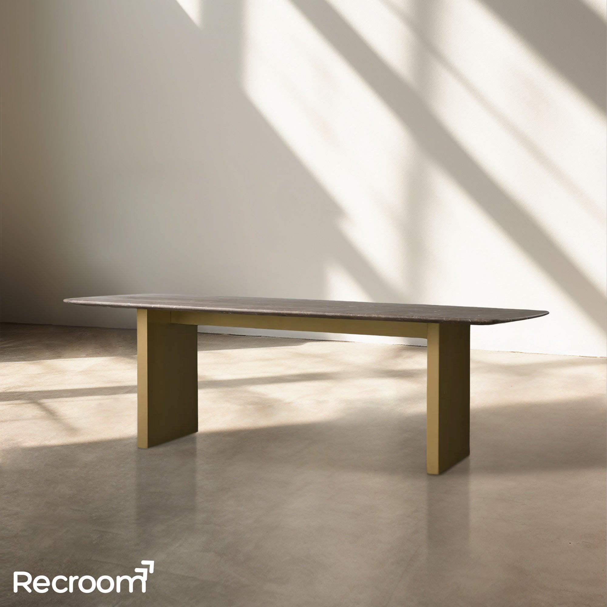 San Germani Stone Dining Table with Clement Base - Zonesus