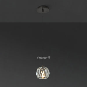 Boulew Crystal Glass Cord Pendant 5" - Zonesus