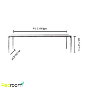 Thaddeo Marble Rectangular Dining Table - Zonesus