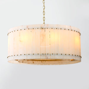 San Marconer Alabaster Round Chandelier 37‘’ - Zonesus