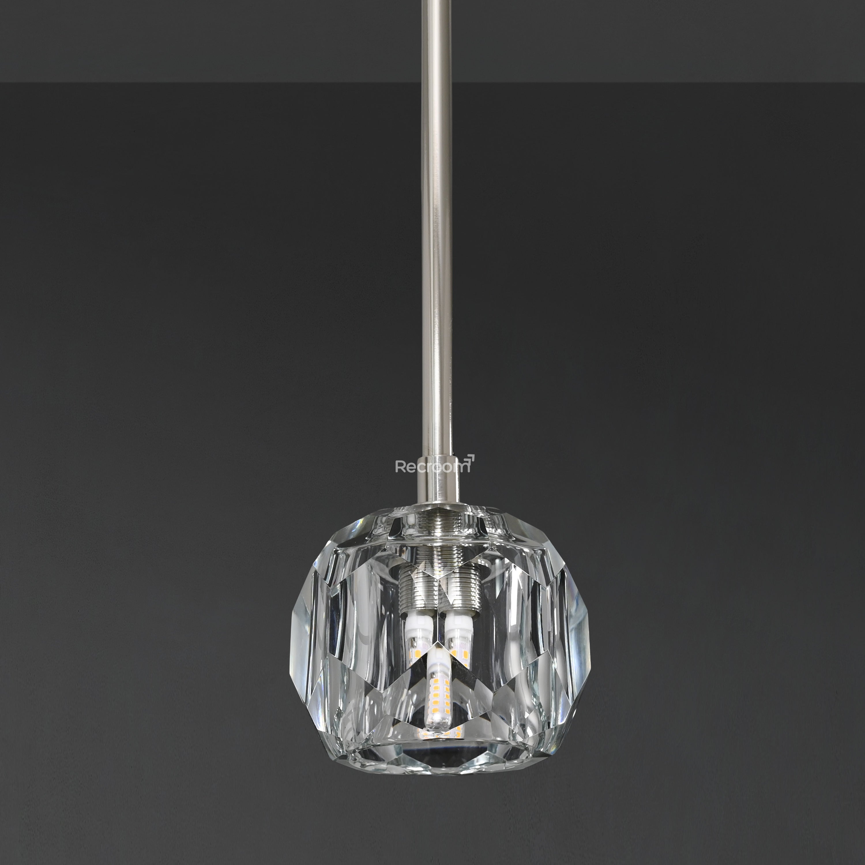 Boulew Crystal Glass Rod Pendant 5" - Zonesus