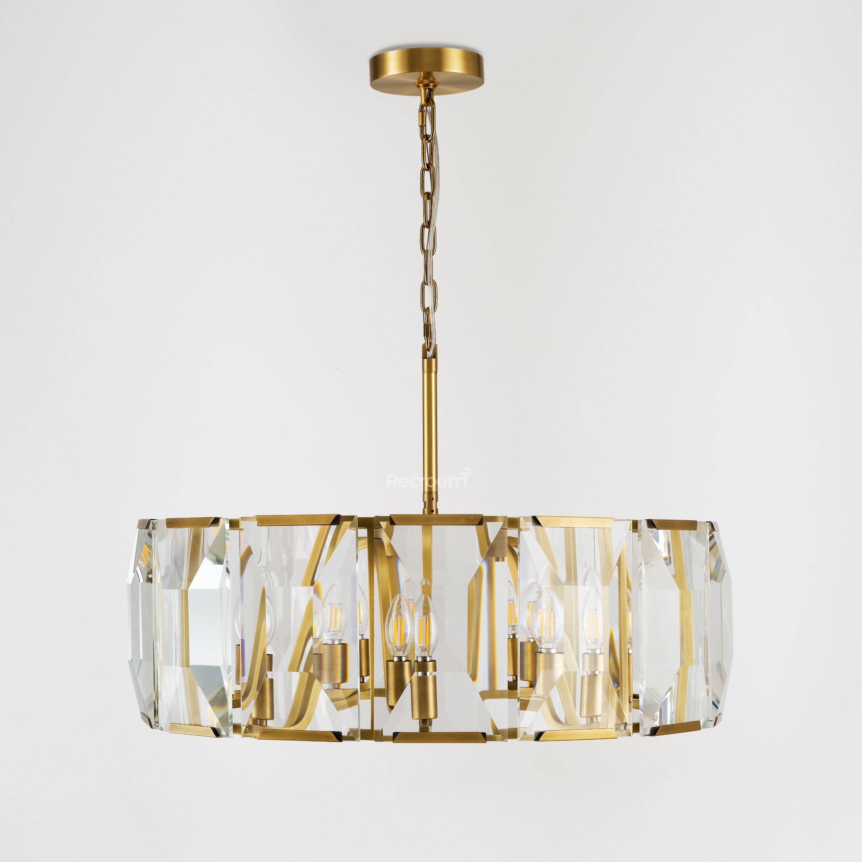 Harllow Multicurve Crystal Round Chandelier 19“ 31” 43“ 60” - Zonesus