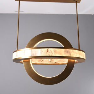 Rolantis -I Rock Crystal Pendant Brass - Zonesus