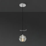 Boulew Crystal Glass Cord Pendant 5" - Zonesus