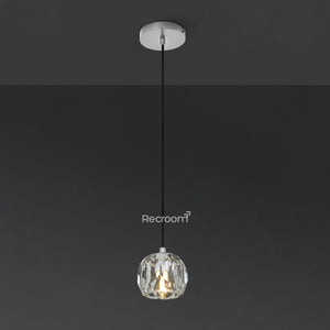 Boulew Crystal Glass Cord Pendant 5" - Zonesus