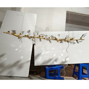 Addison 72" Linear Crystal chandelier - Zonesus