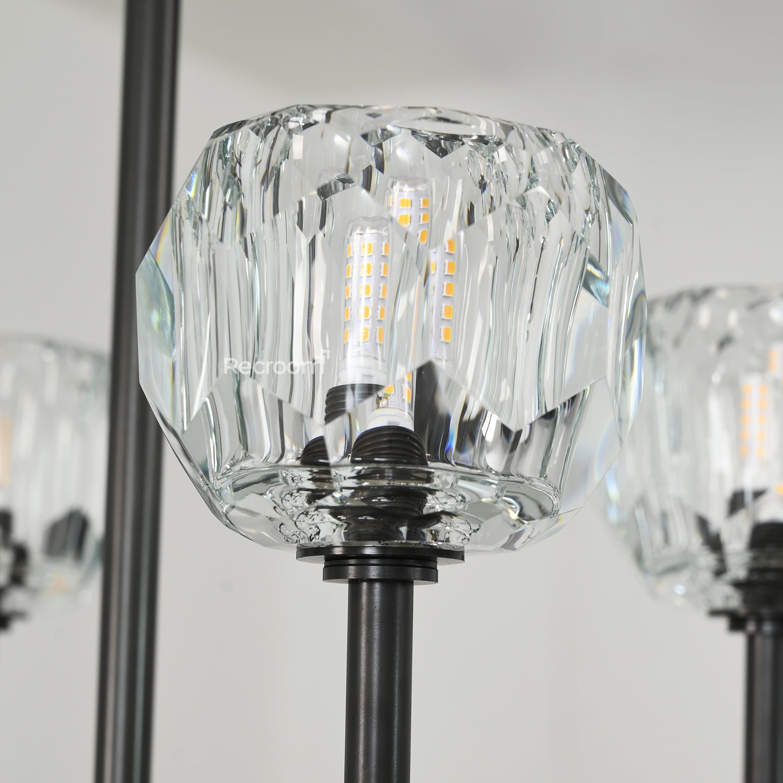 Boulew Crystal Glass Double Linear Chandelier 60" - Zonesus