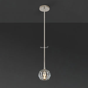 Boulew Crystal Glass Rod Pendant 5" - Zonesus