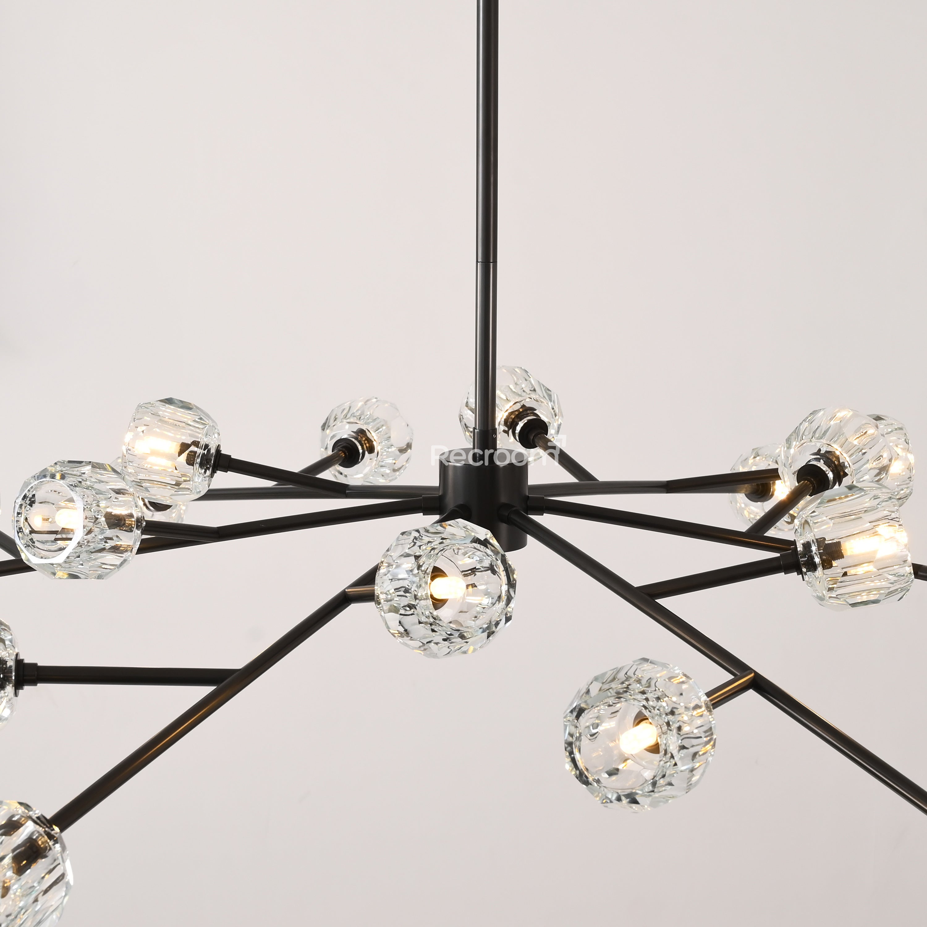 Boulew Crystal Glass Round Chandelier 60" - Zonesus