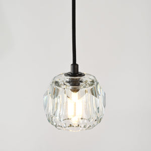 Boulew Crystal Glass Cord Pendant 5" - Zonesus