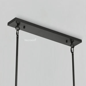Boulew Crystal Glass Double Linear Chandelier 60" - Zonesus