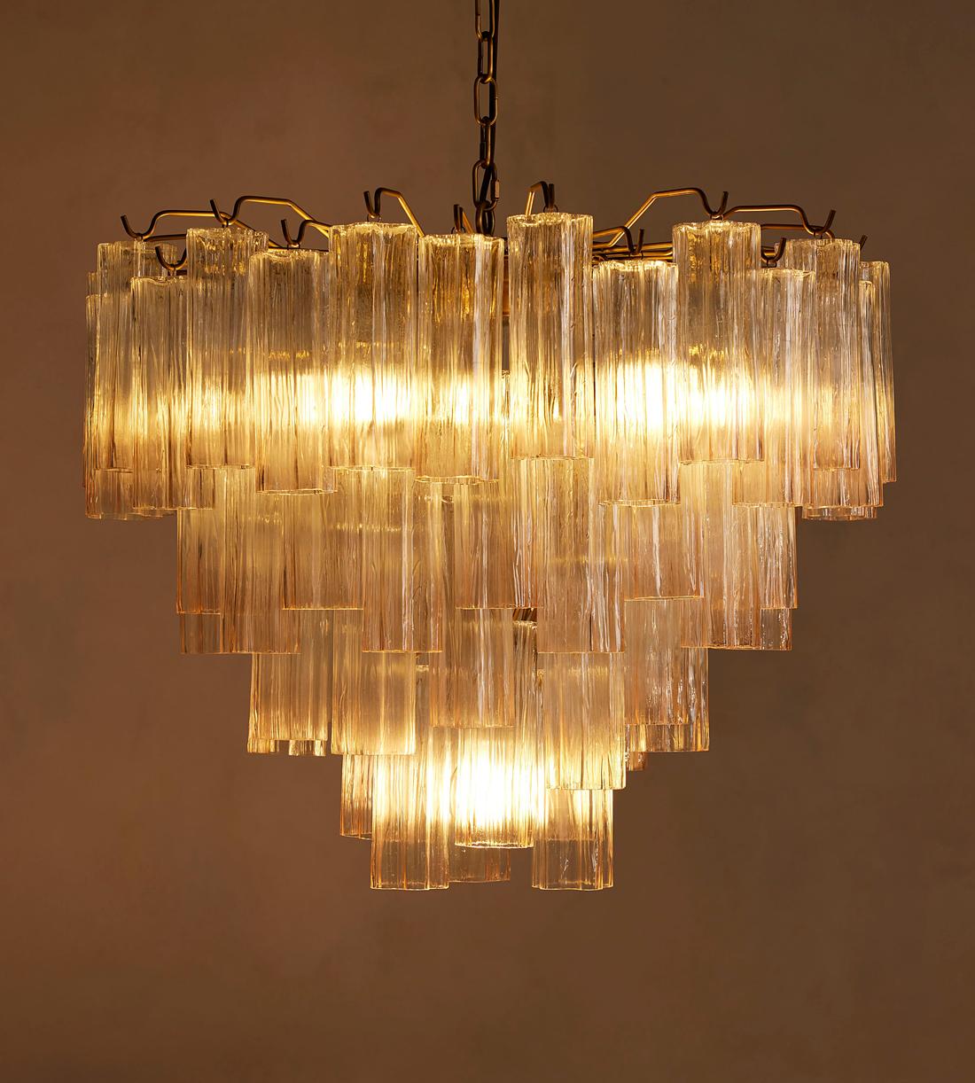 Chiara Glass Chandelier 30"W