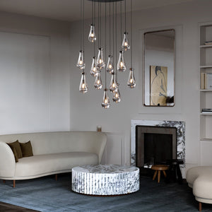 Raindrop Round Chandelier 36" - Zonesus