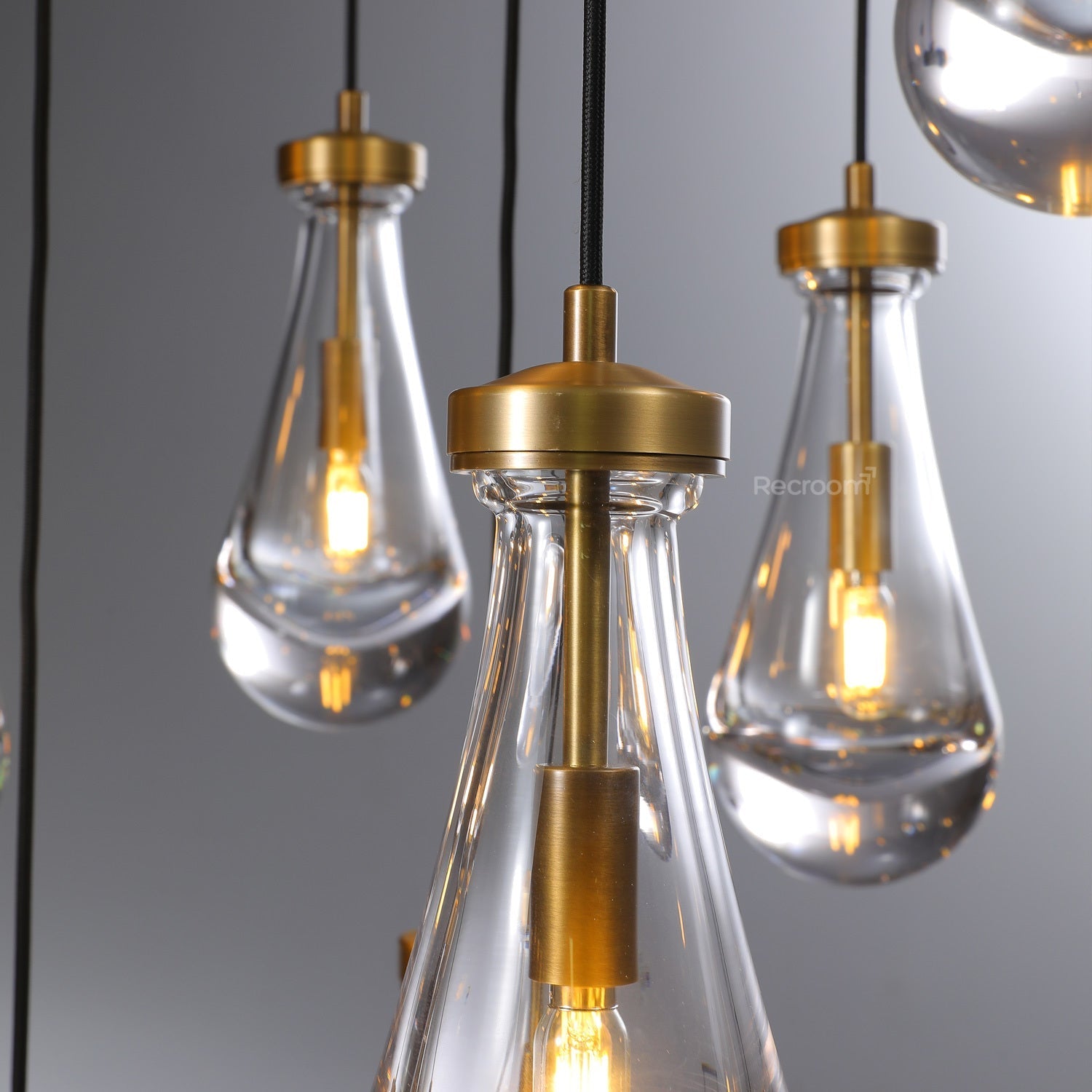 Raindrop Round Chandelier 36" - Zonesus