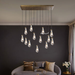 Raindrop Linear Chandelier 54" - Zonesus