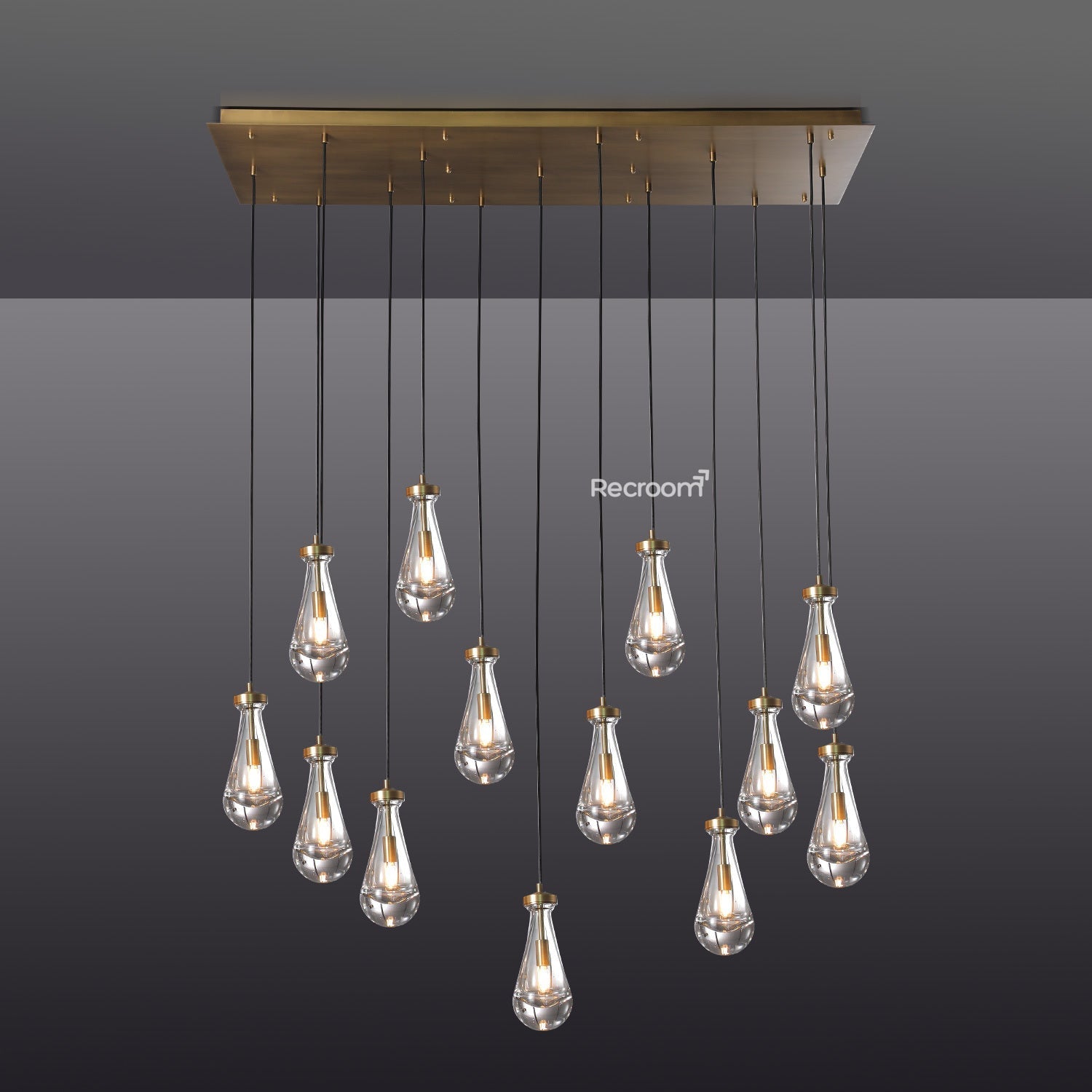 Raindrop Linear Chandelier 54" - Zonesus