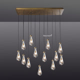 Raindrop Linear Chandelier 54" - Zonesus