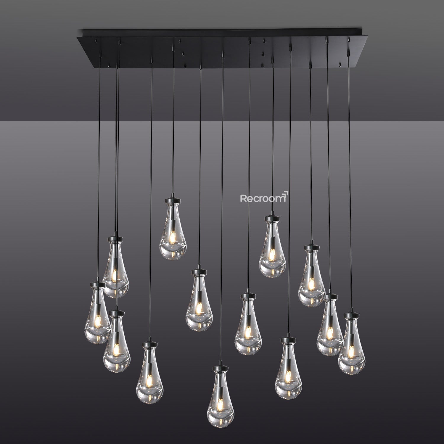 Raindrop Linear Chandelier 54" - Zonesus