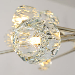 Boulew Crystal Glass Round Chandelier 60" - Zonesus