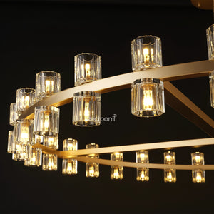 Arcachonest Round Chandelier 60" - Zonesus