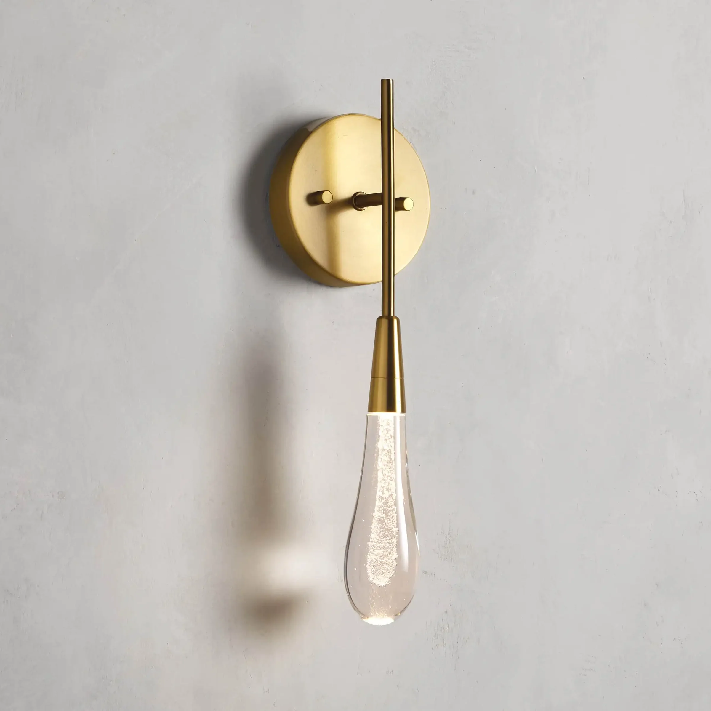 Solitaire Crystal Wall Sconce 5"W - Zonesus
