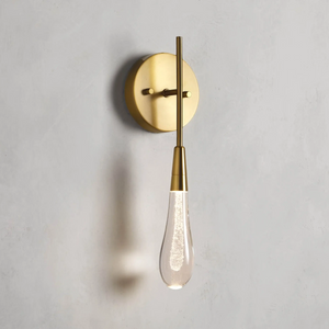Solitaire Crystal Wall Sconce 5"W - Zonesus