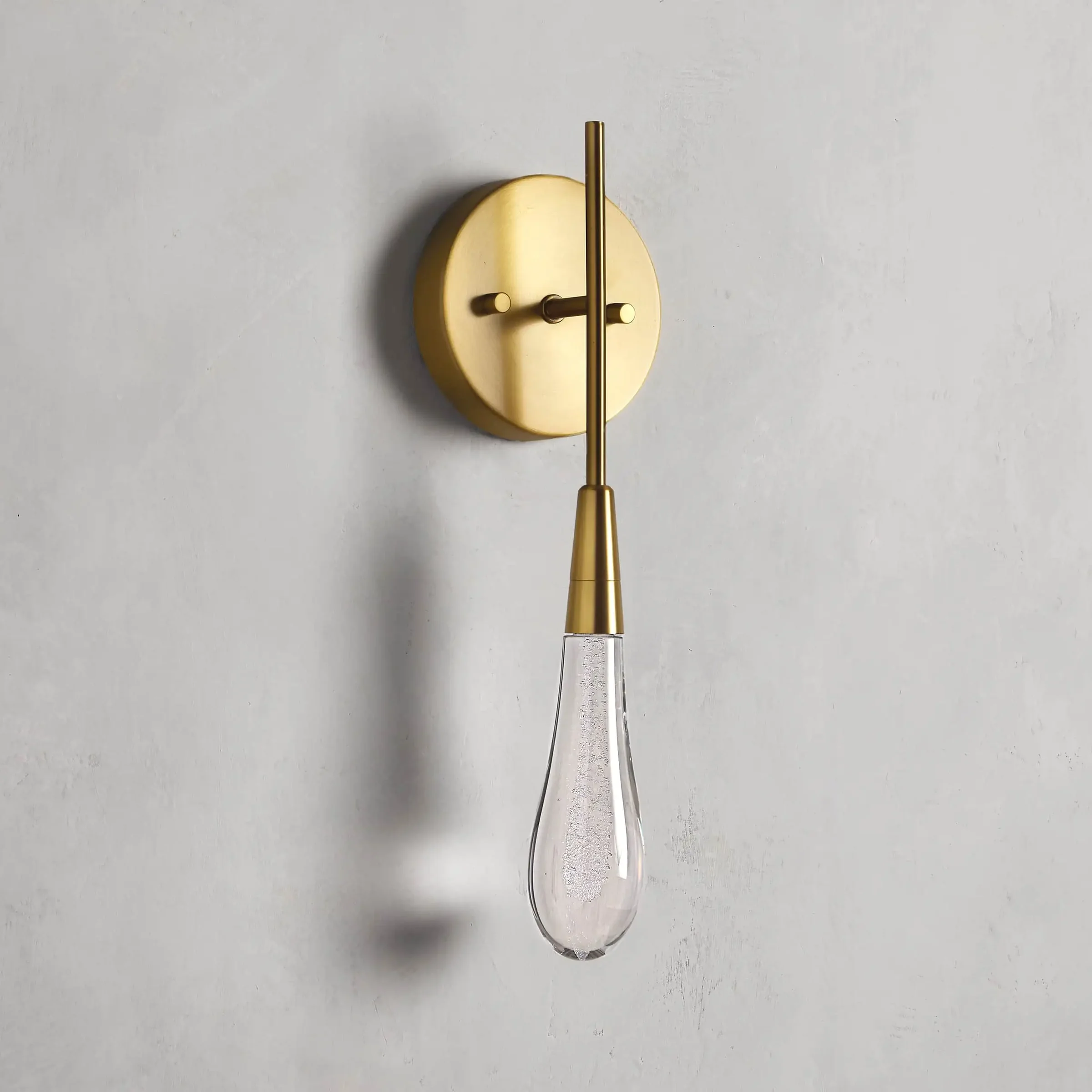 Solitaire Crystal Wall Sconce 5"W - Zonesus