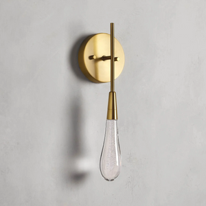 Solitaire Crystal Wall Sconce 5"W - Zonesus