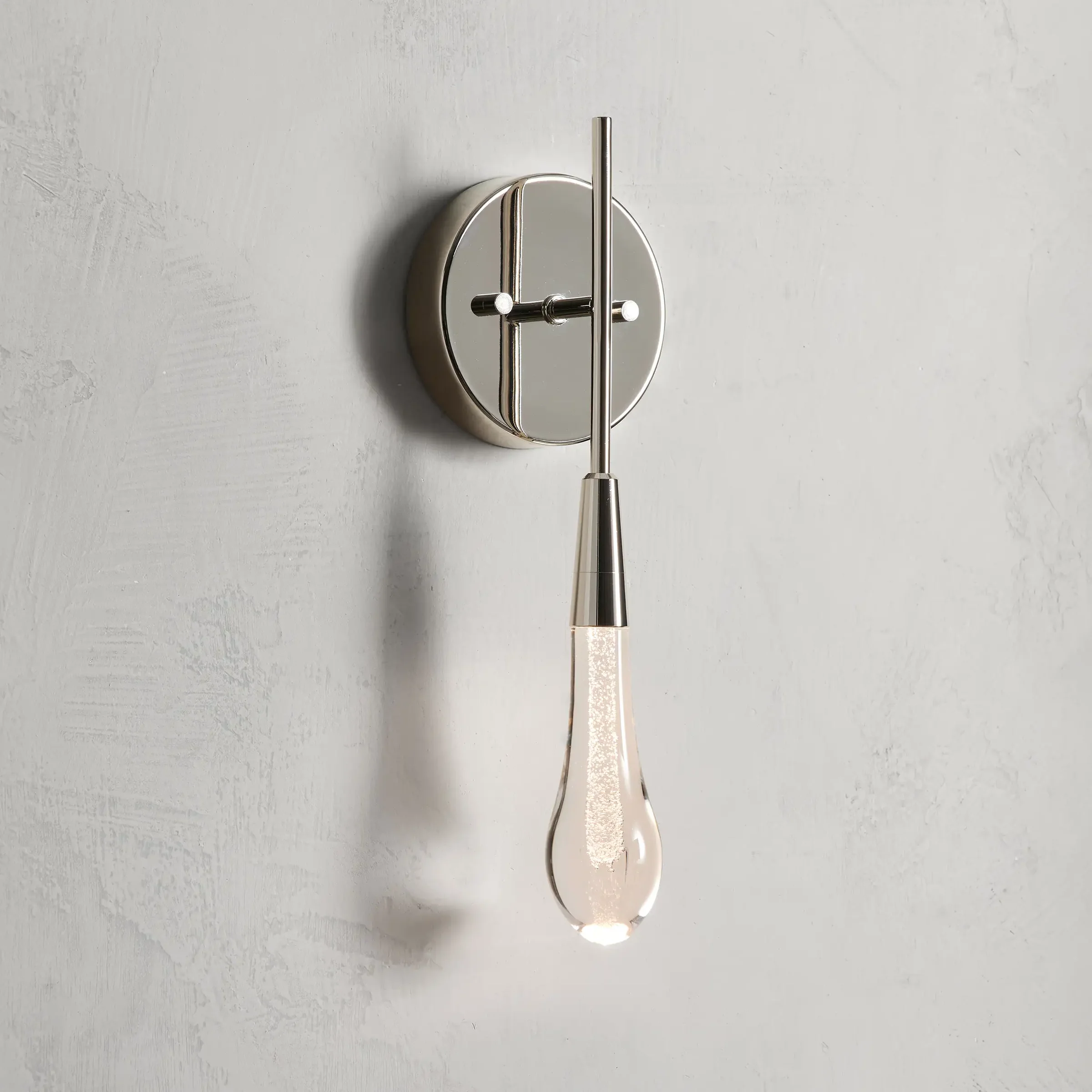 Solitaire Crystal Wall Sconce 5"W - Zonesus