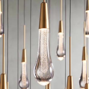 Solitaire Round Chandelier 58"D - Zonesus