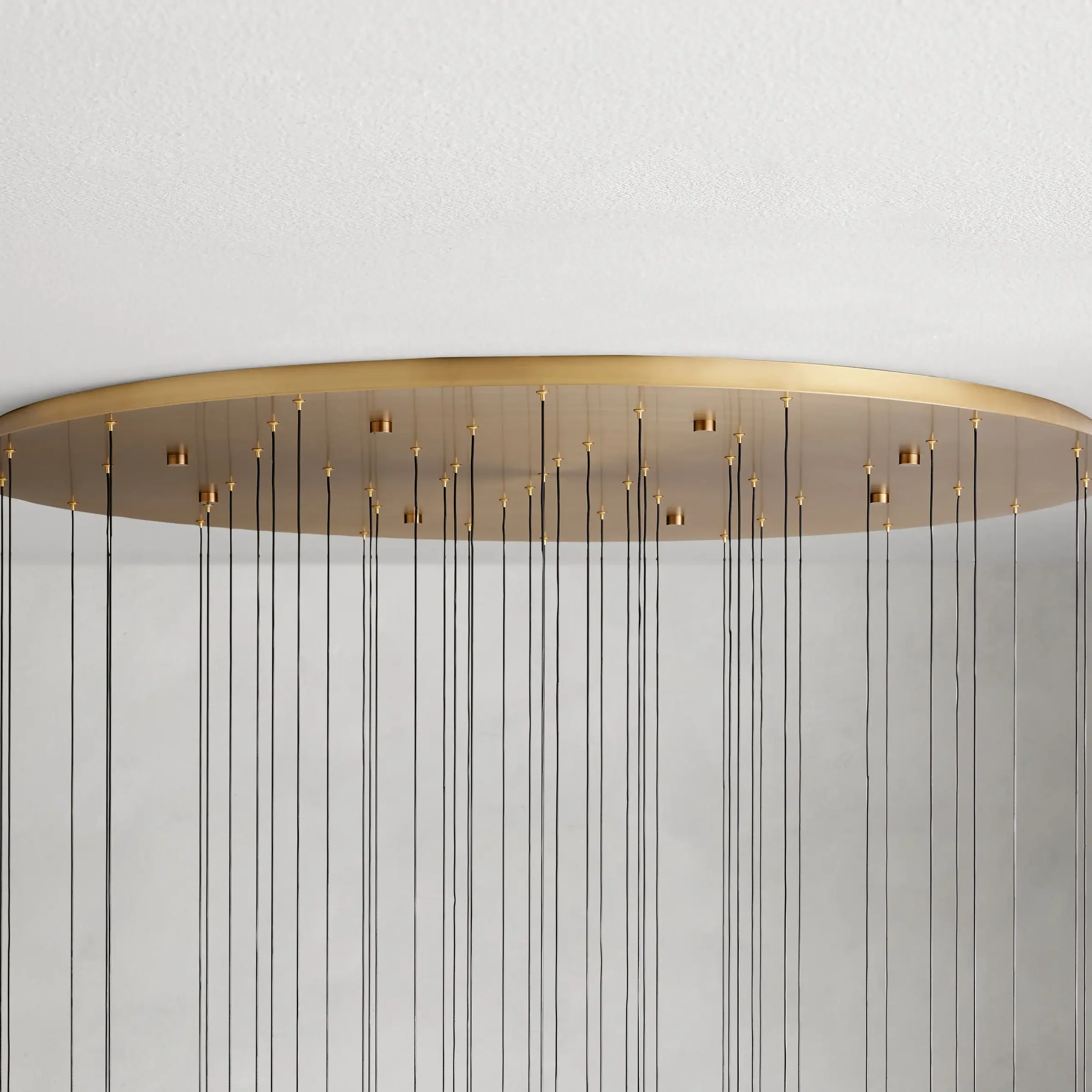 Solitaire Round Chandelier 58"D - Zonesus