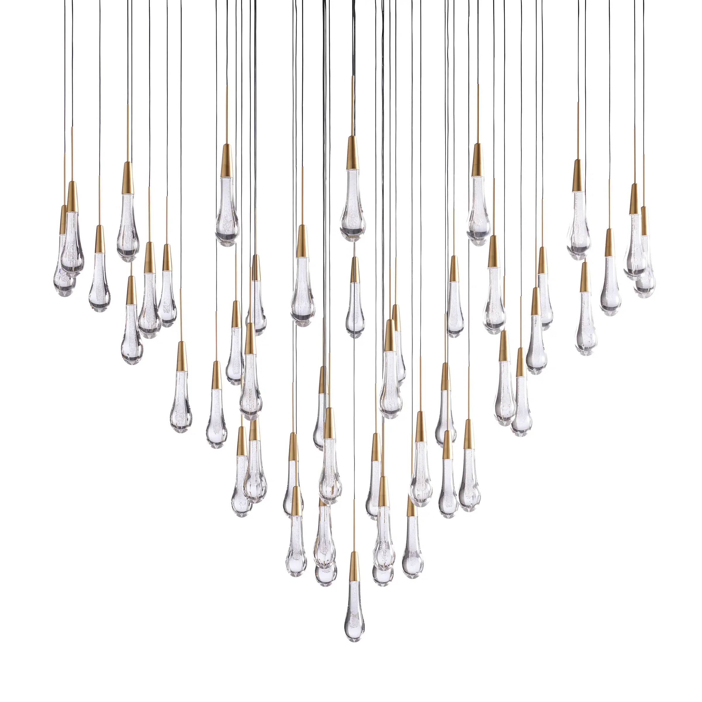 Solitaire Round Chandelier 58"D - Zonesus