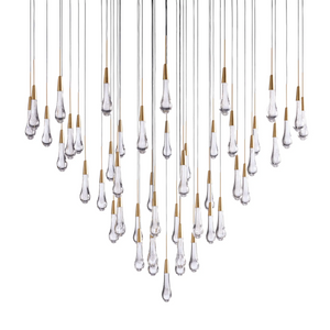 Solitaire Round Chandelier 58"D - Zonesus